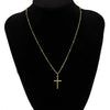 Thin Simple Cross Pendant Necklace For Women Jewelry Gifts Silver Color Chain Choker Unisex Men Daily Party Classic Accessories