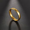Thin Titanium Steel Couple Rings Simple  Black Gold Finger Ring For Women and Men Mens Jewelry Gifts