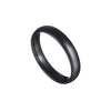 Thin Titanium Steel Couple Rings Simple  Black Gold Finger Ring For Women and Men Mens Jewelry Gifts