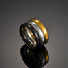 Thin Titanium Steel Couple Rings Simple  Black Gold Finger Ring For Women and Men Mens Jewelry Gifts