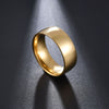 Thin Titanium Steel Couple Rings Simple  Black Gold Finger Ring For Women and Men Mens Jewelry Gifts