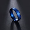 Thin Titanium Steel Couple Rings Simple  Black Gold Finger Ring For Women and Men Mens Jewelry Gifts
