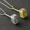 Thor Hammer Necklace Mjolnir 1:1 Dark World Ragnarok Pendant Viking Odin Loki Norse Mythology Weapon Revenge Jewelry