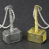 Thor Hammer Necklace Mjolnir 1:1 Dark World Ragnarok Pendant Viking Odin Loki Norse Mythology Weapon Revenge Jewelry