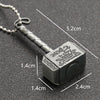 Thor Hammer Necklace Mjolnir 1:1 Dark World Ragnarok Pendant Viking Odin Loki Norse Mythology Weapon Revenge Jewelry