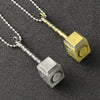 Thor Hammer Necklace Mjolnir 1:1 Dark World Ragnarok Pendant Viking Odin Loki Norse Mythology Weapon Revenge Jewelry