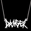 Thorn Letters DANGER Necklace Stainless Steel Wire Brambles Hip-hop Punk Style Choker Harajuku Street Personality Jewelry Charms