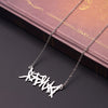 Thorn Letters DANGER Necklace Stainless Steel Wire Brambles Hip-hop Punk Style Choker Harajuku Street Personality Jewelry Charms