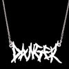 Thorn Letters DANGER Necklace Stainless Steel Wire Brambles Hip-hop Punk Style Choker Harajuku Street Personality Jewelry Charms