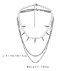 Three Layer Punk Rivet Pearl Beaded Choker Necklace Jewelry Men's Choker Necklace
