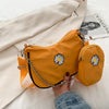Three-in-one bag wide shoulder strap nylon bag female bag Messenger bag wild chain single shoulder underarm bag