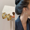 Three-ring Hoop Earrings For Women Modern Gold Color Circle Earring 2023 Trendy Korean Jewelry boucle oreille femme