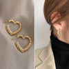 Three-ring Hoop Earrings For Women Modern Gold Color Circle Earring 2023 Trendy Korean Jewelry boucle oreille femme