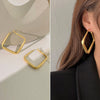 Three-ring Hoop Earrings For Women Modern Gold Color Circle Earring 2023 Trendy Korean Jewelry boucle oreille femme
