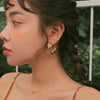 Three-ring Hoop Earrings For Women Modern Gold Color Circle Earring 2023 Trendy Korean Jewelry boucle oreille femme
