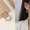 Three-ring Hoop Earrings For Women Modern Gold Color Circle Earring 2023 Trendy Korean Jewelry boucle oreille femme