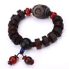 Tibet Dzi Agate Menbracelet Retro Style Natural Black Agate Jewelry Gift Gemstone Beads Love Handmade Dragon Charm Yoga Balance