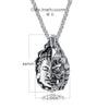 Tibetan Buddhism Men's Necklace Stainless Steel Buddha Demon Religion Jewelry Necklace Pendant Women Amulet Safety Blessing Pray