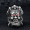 Tibetan Buddhism Yamantaka Rings for Men Emo Punk Personality Charm Finger Jewelry Accessories Religious Party Anillos