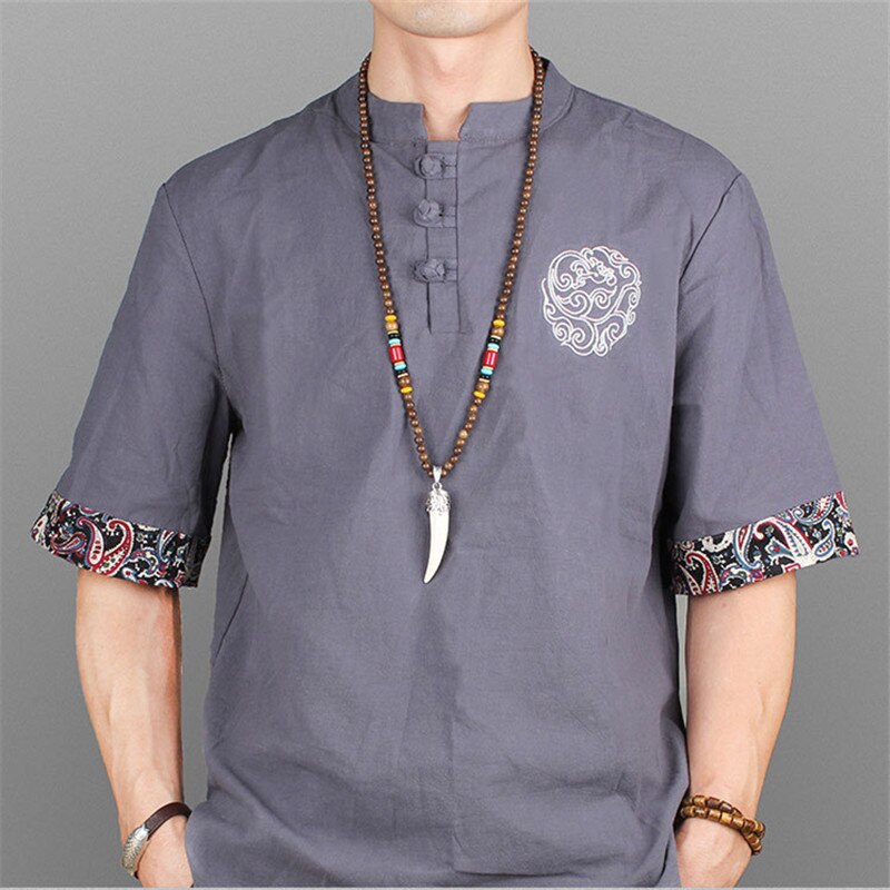 Tibetan Buddhist Mala Wood Beads Necklace Vintage Nepal Charm Ox Horn Pendant Necklace Women Meditation Rosary Necklace Dropship