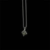 Tide Brand Hip-hop Personality Ins Creative Luminous Tree of Life Luminous Building Empty Men and Women Couple Necklace Metal