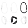 Tide Brand Men and Women The Same Transparent Motorcycle Style Acrylic Metal Buckle Rock Chain Necklace Couples Hiphop Bracelet