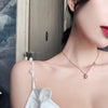 Time Hourglass Titanium Steel Necklace Female Net Red Clavicle Chain Vibrato All-match Love Necklace