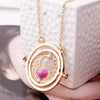 Time-Turner Hourglass Necklace For Women Female   Vintage Gold Chain Pendant Necklaces Gifts