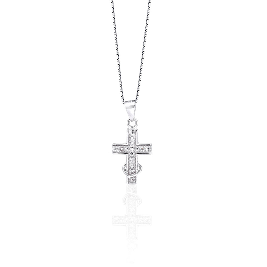 Tiny Cross Necklace Women Men indian jewelry collier argent 925 vrai opal necklace Fashion Long Necklaces Sweater Accessories