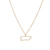 Tiny North America Caribbean Puerto Rico Map Necklace Outline Country State City Island Puerto Rican Continent Chain Necklaces