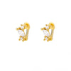 Tiny Zircon Piercing Earrings for Women Stainless Steel Gold Color Hoop Earrings 2023 Trend Wedding Jewelry aretes de mujer