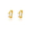 Tiny Zircon Piercing Earrings for Women Stainless Steel Gold Color Hoop Earrings 2023 Trend Wedding Jewelry aretes de mujer