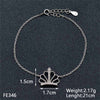 Tisvina 2020 New 925 Sterling Silver Bracelets for women With High quality Cubic Zircon Chain & Link Charm Bracelet jewelry