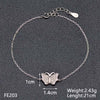 Tisvina 2020 New 925 Sterling Silver Bracelets for women With High quality Cubic Zircon Chain & Link Charm Bracelet jewelry