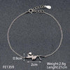 Tisvina 2020 New 925 Sterling Silver Bracelets for women With High quality Cubic Zircon Chain & Link Charm Bracelet jewelry