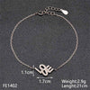 Tisvina 2020 New 925 Sterling Silver Bracelets for women With High quality Cubic Zircon Chain & Link Charm Bracelet jewelry