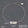 Tisvina 2020 New 925 Sterling Silver Bracelets for women With High quality Cubic Zircon Chain & Link Charm Bracelet jewelry