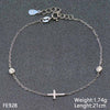 Tisvina New 925 Sterling Silver Women Charms Bracelets Round High quality Cubic Zircons Female Birthd Present Wholesale