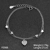 Tisvina New Fine Charms Women Bracelets Real 925 Sterling Silver High quality Cubic Zircon Female Bracelet jewelry Best Selling
