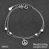 Tisvina New Fine Charms Women Bracelets Real 925 Sterling Silver High quality Cubic Zircon Female Bracelet jewelry Best Selling