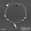 Tisvina New Fine Charms Women Bracelets Real 925 Sterling Silver High quality Cubic Zircon Female Bracelet jewelry Best Selling