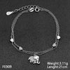 Tisvina New Fine Charms Women Bracelets Real 925 Sterling Silver High quality Cubic Zircon Female Bracelet jewelry Best Selling