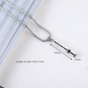 Titanium Loud Portable Necklace Whistle for Emergency Survival Outdoor Hiking Camping Hip Hop Jewelry Punk Harajuku