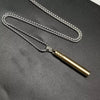 Titanium Loud Portable Necklace Whistle for Emergency Survival Outdoor Hiking Camping Hip Hop Jewelry Punk Harajuku