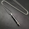 Titanium Loud Portable Necklace Whistle for Emergency Survival Outdoor Hiking Camping Hip Hop Jewelry Punk Harajuku