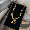 Titanium Stainless Steel Gold DD Necklace For Women Female Letter Design Punk HipNecklace Collar  Jewelry