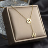 Titanium Steel Chain Letter Necklaces For Women Korean Alphanumeric Pendant Necklace Temperament Jewelry 2021
