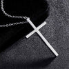 Titanium Steel Cross Pendant Necklace For Men Women Minimalist Jewelry Male Female Prayer Necklaces Chokers Gift