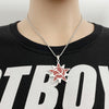Titanium Steel Russia USSR Soviet Union Necklace Sickle Hammer Hipster Pendant Necklace Gift 55cm