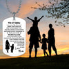 To My Son From Mom Dog Tag Military Necklaces for Men Women Birthday Christmas Graduation Gifts Father Daughter Necklace
